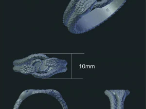 anel de cobra Modelo 3D