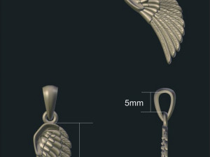 wing pendant 3D Модель