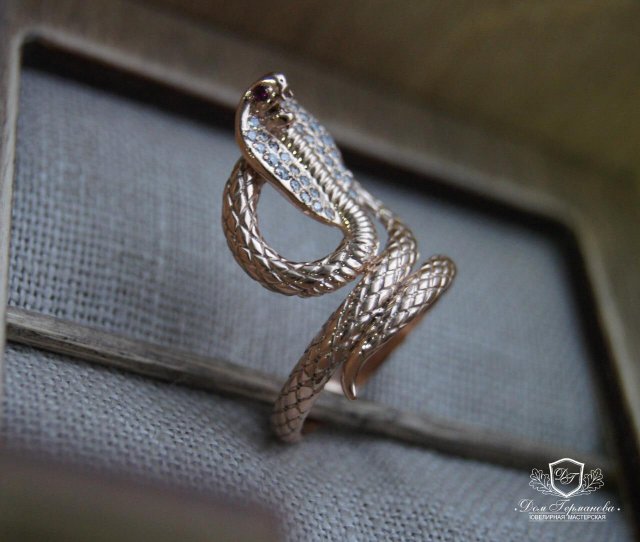 cobra ring 3D Model .c4d .max .obj .3ds .fbx .stl .blend 