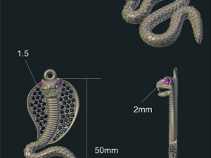 cobra pendant 3D Model