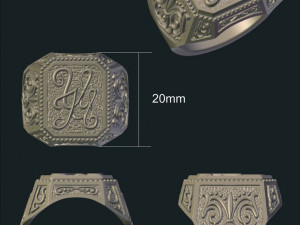 SIgnet ring 3Dモデル