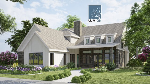 farmhouse landscape Modèle 3D .c4d .max .obj .3ds .fbx .stl .blend
