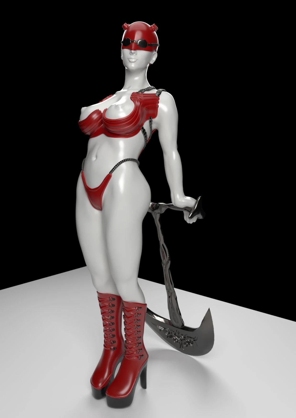 diabla 3D Print Model .c4d .max .obj .3ds .fbx .stl .blend 