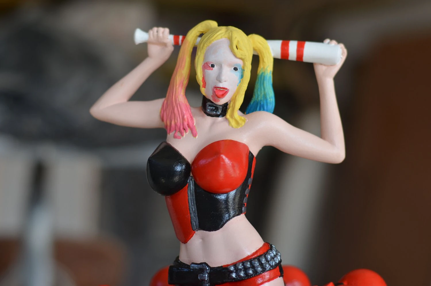 harley quinn 3D Print Model .c4d .max .obj .3ds .fbx .stl .blend 