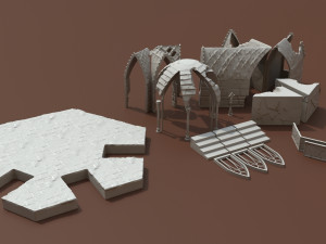 gothic ruin 3D Принт Модель