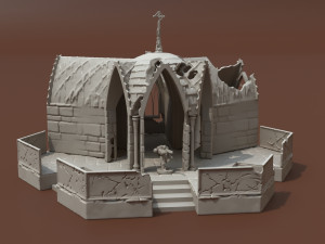 gothic ruin 3D Print Model