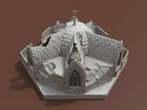 gothic ruin 3D Принт Модель