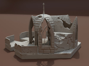 gothic ruin 3D Принт Модель
