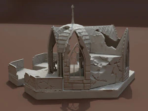 gothic ruin 3D Print Model