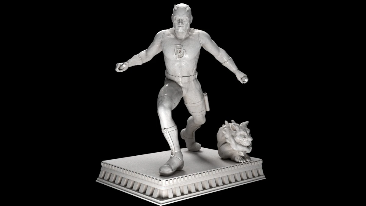 dare devil 3D Print Model .c4d .max .obj .3ds .fbx .stl .blend 