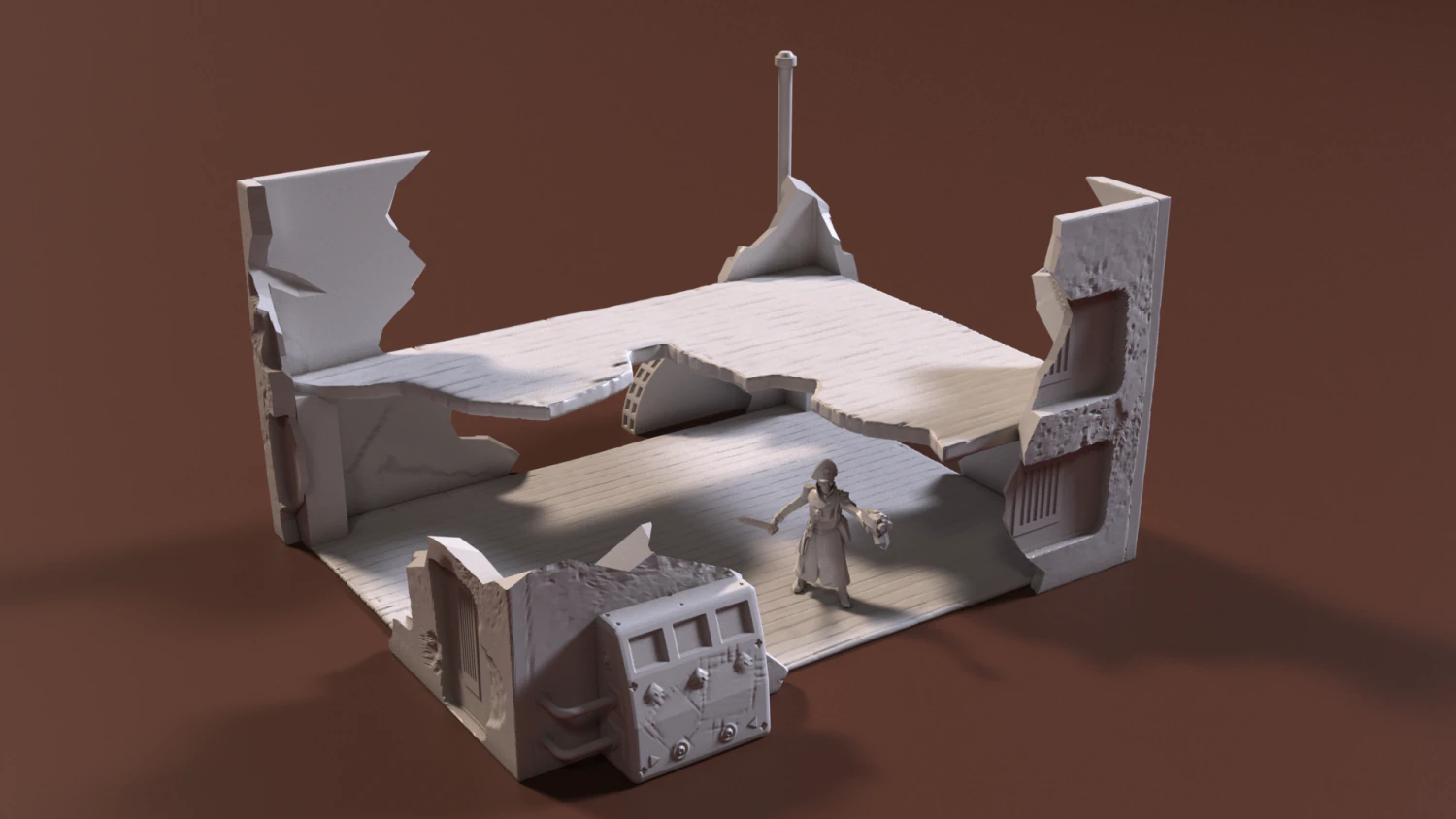 scenery for wargames 3D Print Model .c4d .max .obj .3ds .fbx .stl .blend 