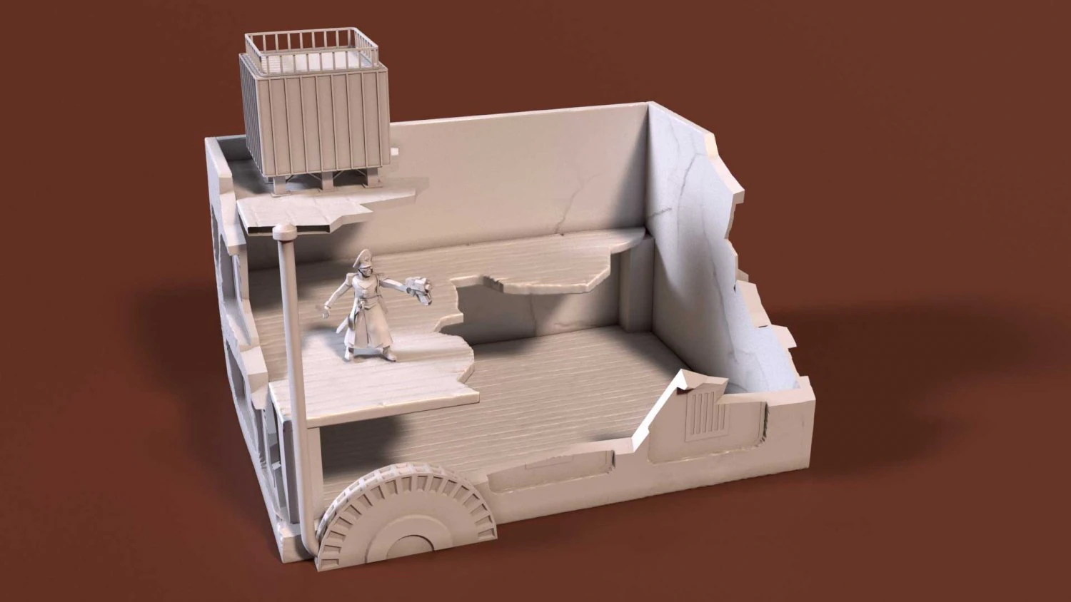 scenery for wargames 3D Print Model .c4d .max .obj .3ds .fbx .stl .blend 