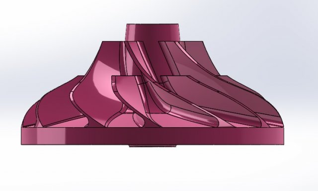 impeller 3d printed model Modelo de impresión 3D .c4d .max .obj .3ds .fbx .stl .blend 