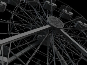 ferris wheel animated 3D Model
