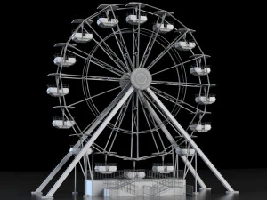 ferris wheel animated 3D Model