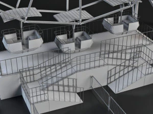 ferris wheel animated 3D Model