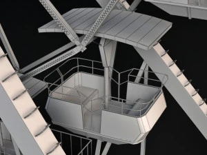 ferris wheel animated 3D Model