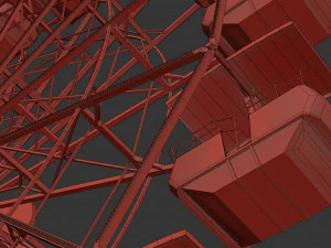 ferris wheel animated 3D Model