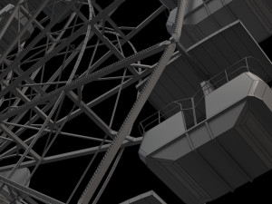 ferris wheel animated 3D Модель