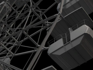 ferris wheel animated 3D Model