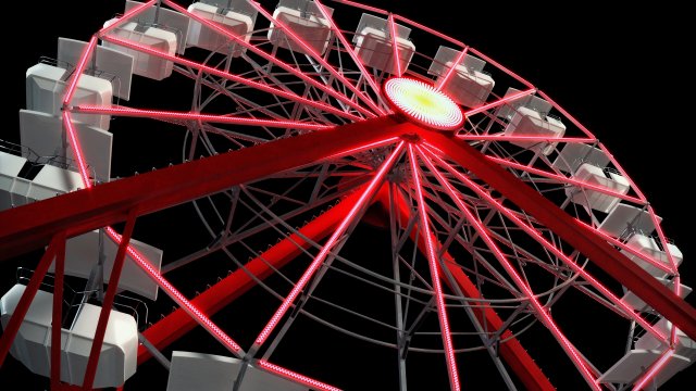 ferris wheel animated 3D Модель .c4d .max .obj .3ds .fbx .stl .blend 