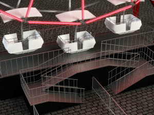 ferris wheel animated 3D Модель