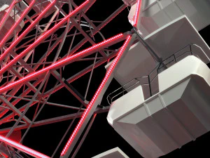 ferris wheel animated 3D Model