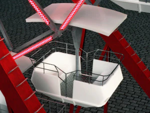 ferris wheel animated 3D Model