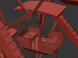 ferris wheel animated 3D Model