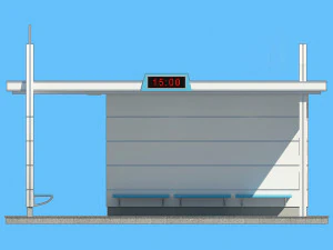 ponto de &ocirc;nibus Modelo 3D