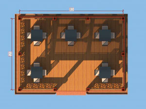 ponto de &ocirc;nibus Modelo 3D