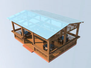 ponto de &ocirc;nibus Modelo 3D