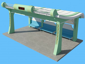 bus stop 3D Model