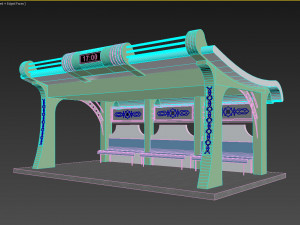 bus stop 3D Model