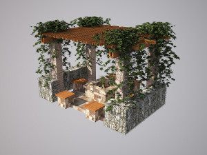 pergola canopy 3D Model