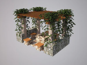 pergola canopy 3D Model
