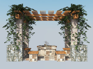 pergola canopy 3D Model
