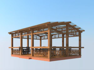 baldacchino Modello 3D
