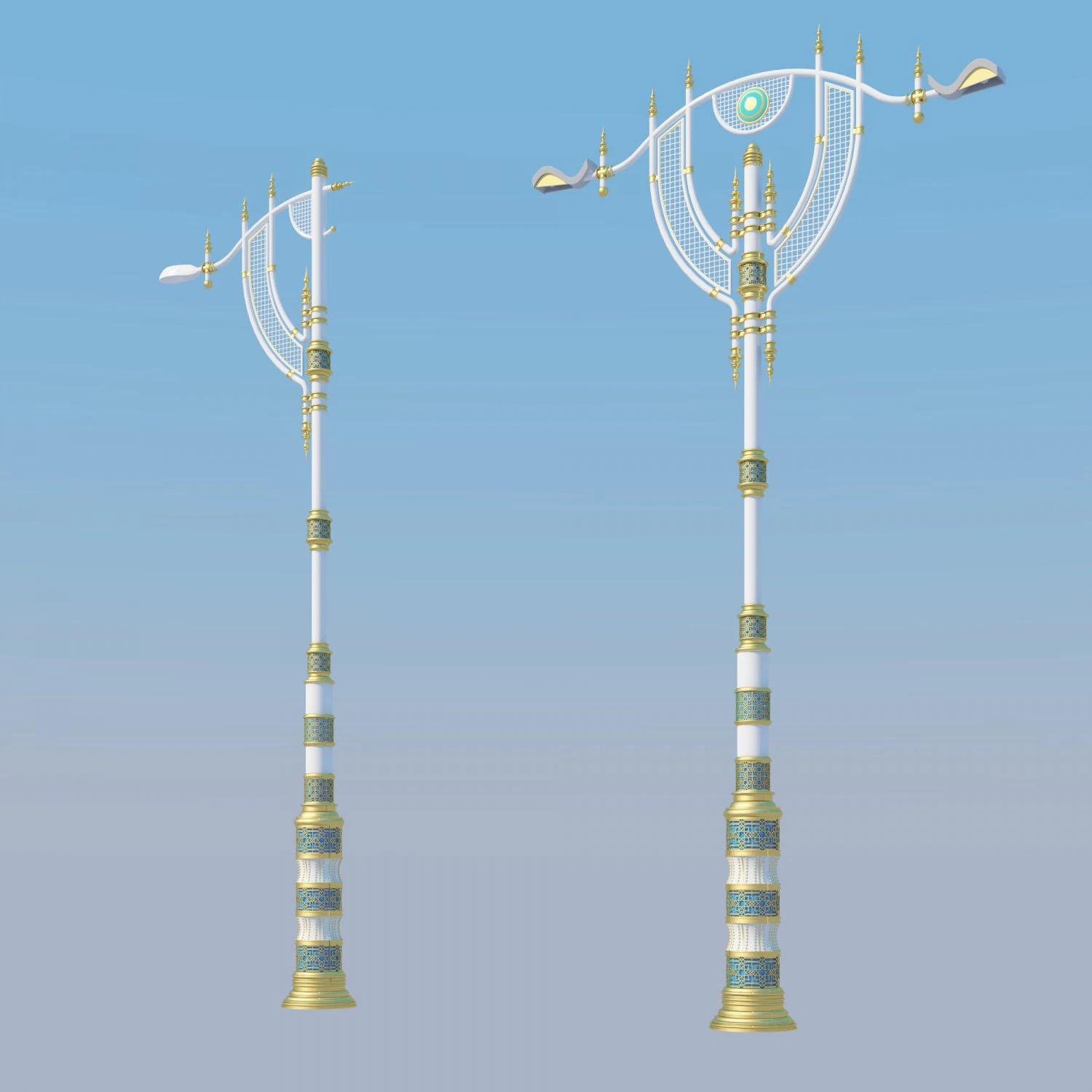 Ilumina&ccedil;&atilde;o rodovi&aacute;ria 5 modelos Modelo 3D .c4d .max .obj .3ds .fbx .stl .blend 