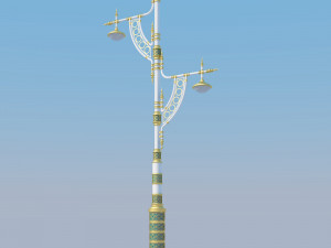 Road lighting 5 models Modelo 3D