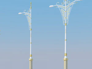 Ilumina&ccedil;&atilde;o rodovi&aacute;ria 5 modelos Modelo 3D