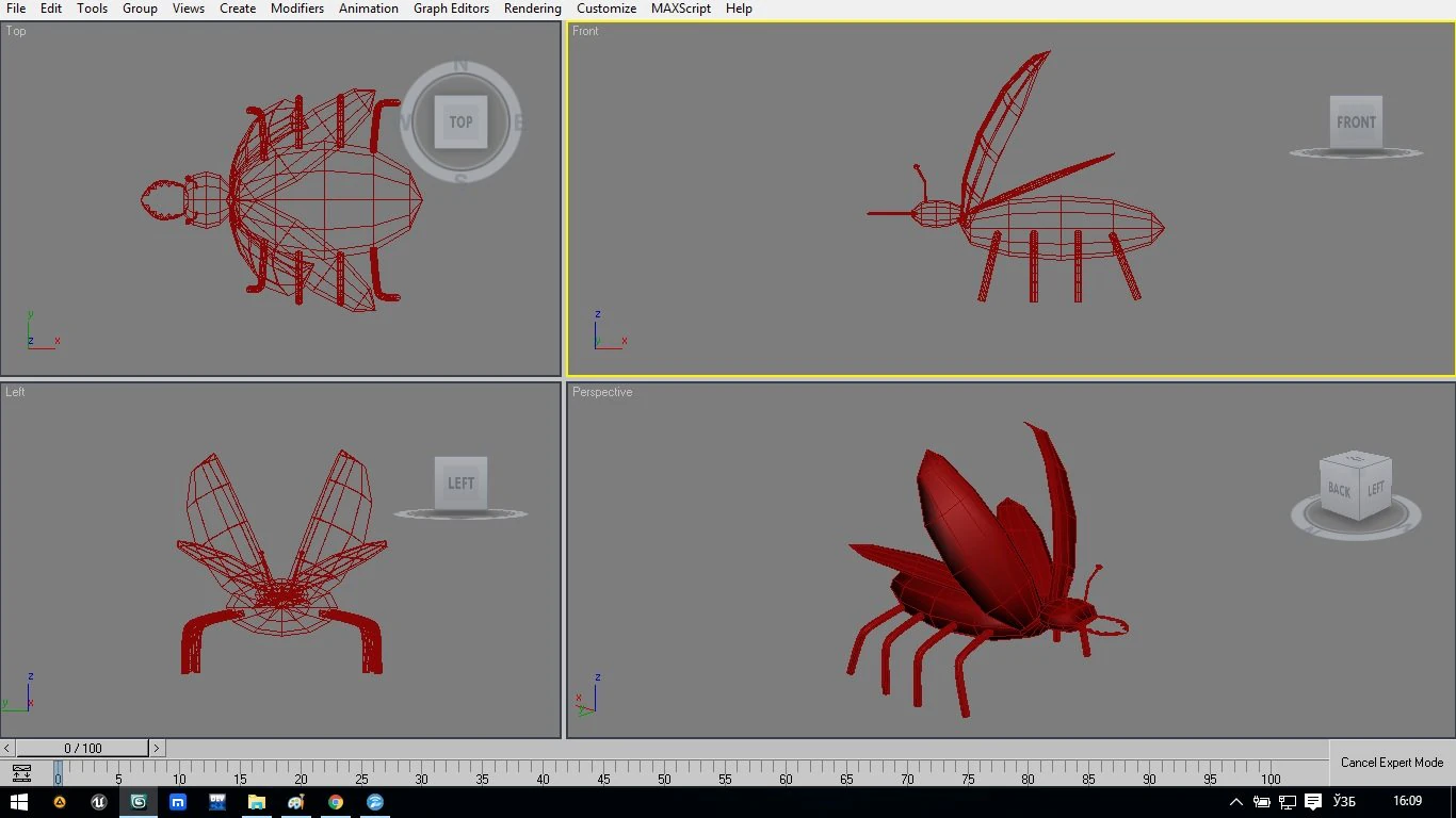 cockroaches 3D Model .c4d .max .obj .3ds .fbx .stl .blend 