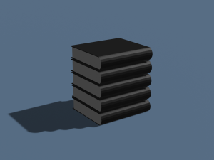 Set of bookshelves 3D मॉडल