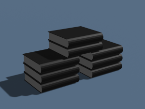 Set of bookshelves 3D मॉडल