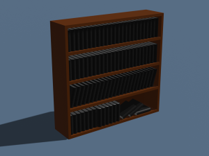 Set of bookshelves 3D मॉडल