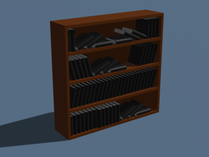 Set of bookshelves 3D मॉडल