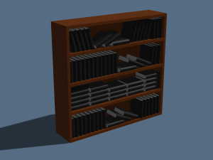 Set of bookshelves 3D मॉडल