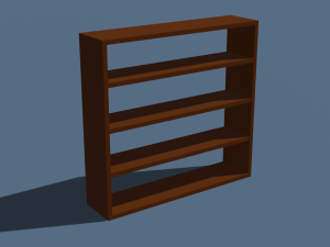 Set of bookshelves 3D मॉडल