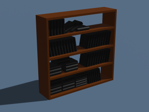 Set of bookshelves 3D मॉडल
