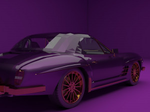classic mercedes car 3D Model